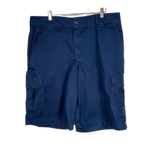 NEW Dickies Relaxed Fit Navy 7 Pocket Cargo Shorts — SZ‎ 38 x 12  NWOT